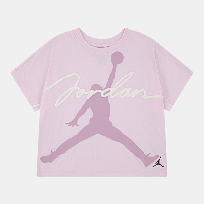 جوردن تيشيرت هيدن إن بلاين سايت للأطفال وردي image number 0