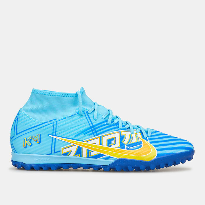 نايكي حذاء ميركوريال زووم سوبرفلاي 9 أكاديمي KM لملاعب العشب الصناعي للرجال أزرق image number 0