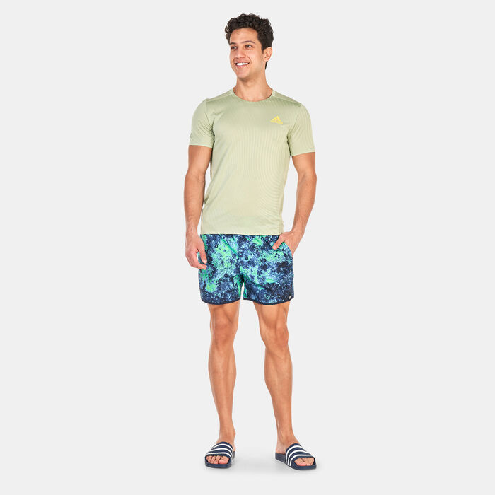 اديداس شورت السباحة بطول قصير ميلتنج سالت ريفرسابل Clx للرجال أزرق image number 2