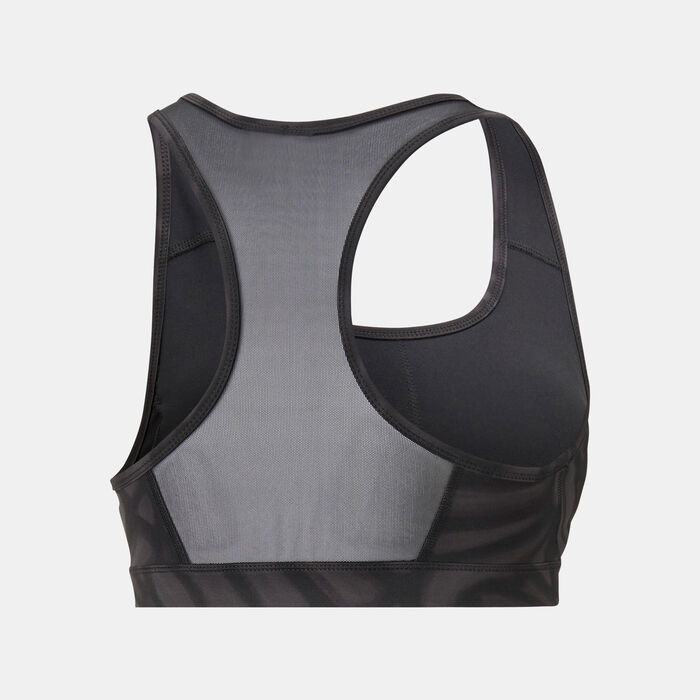 بوما صدرية رياضية 4كيبس جرافيك ميد امباكت للنساء أسود image number 1