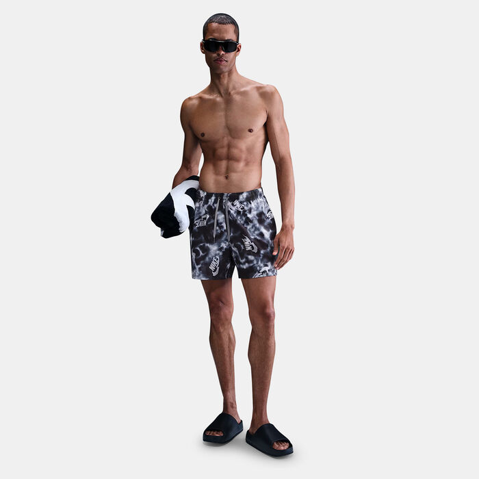 نايك سويم شورت السباحة بريكر فولي للرجال أسود image number 2