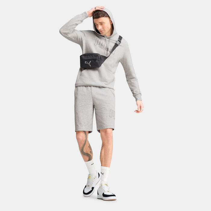 بوما شورت إيسنشيال لوجو لاب إكسكيوشن للرجال رمادي image number 2