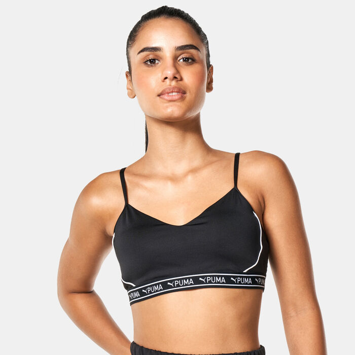 بوما صدرية رياضية للتمرين موف سترونج لايت سابورت للنساء أسود image number 0