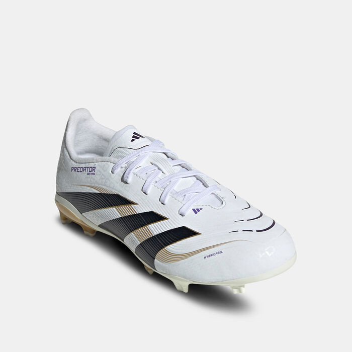 اديداس حذاء كرة القدم بريداتور ليج لأرضيات ملاعب العشب الطبيعي/ الأرضيات المتعددة للأطفال أبيض image number 1