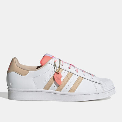 اديداس اورجينال حذاء سوبرستار للنساء أبيض