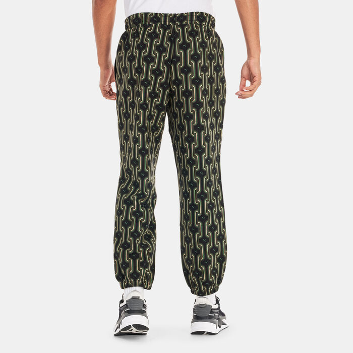 بوما بنطال كلاسيكس 70s برينتيد فليس للرجال أسود image number 1