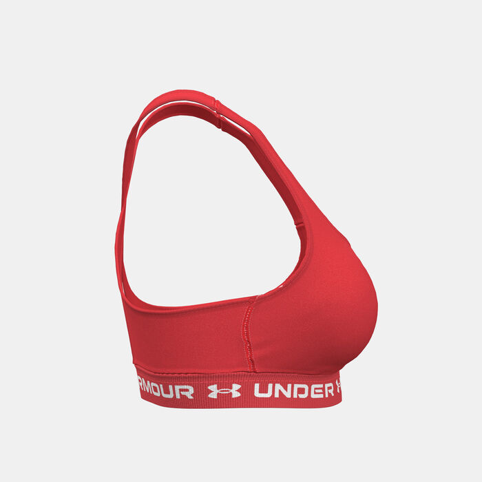 اندر ارمر صدرية رياضية آرمور ميديام سبورت للنساء أحمر image number 3