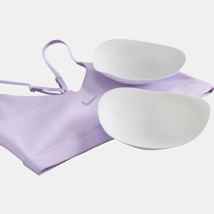 نايكي صدرية رياضية إندي بدعم خفيف مبطن للنساء بنفسجي image number 3