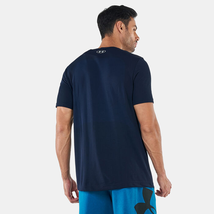 اندر ارمر تيشيرت UA سيملس للرجال أزرق image number 1