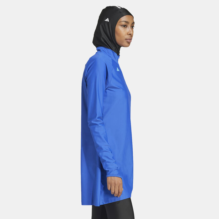 اديداس تيشيرت السباحة 3-سترايبس للنساء أزرق image number 2