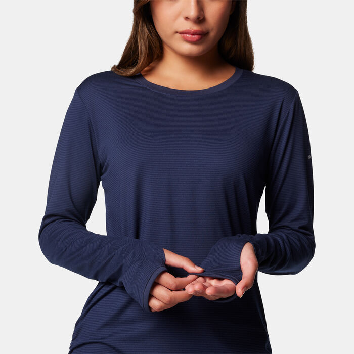 كولومبيا تيشيرت هايكينج ليزلي فولز للنساء أزرق image number 3