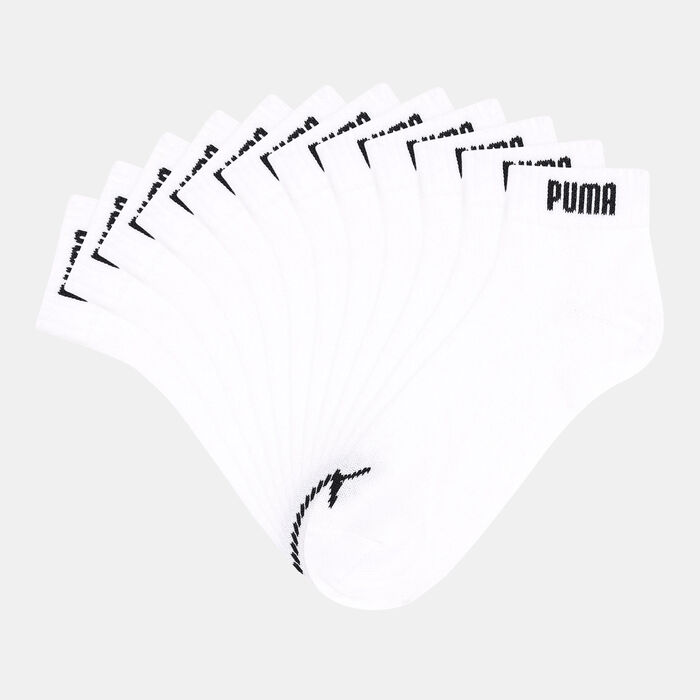 بوما جوارب ايلمنتس كوارتر-كرو للرجال (6 أزواج) أبيض image number 0