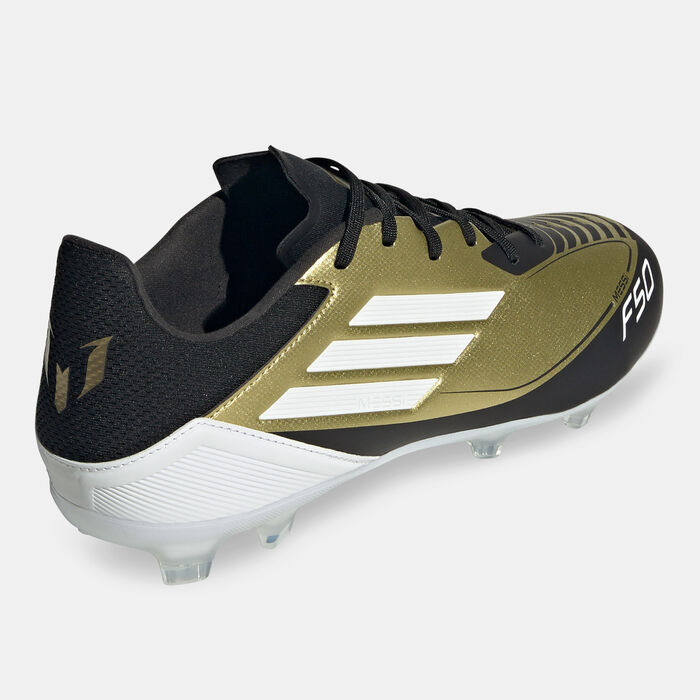 اديداس حذاء كرة القدم F50 ليج ميسي لملاعب العشب الطبيعي/للملاعب المتعددة للرجال أبيض image number 2