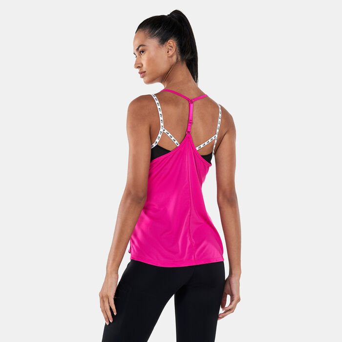 نايكي تيشيرت دراي-فت ون ايلاستيك تانك للنساء وردي image number 1