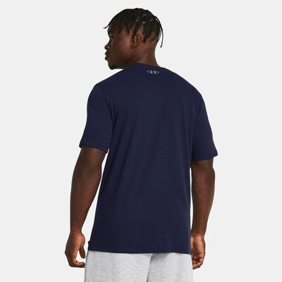 اندر ارمر تيشيرت فاونديشين للرجال أزرق