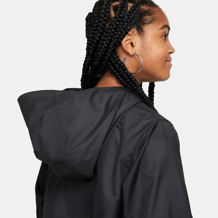 نايكي جاكيت سبورتسوير سيتي يوتيليتي للأطفال أسود image number 5