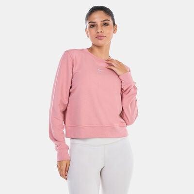نايكي سويت شيرت دراي-فت ون فرنش تيري للنساء وردي