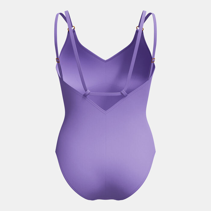 سبيدو بدلة السباحة شيبنغ سترابي قطعة واحدة للنساء بنفسجي image number 1