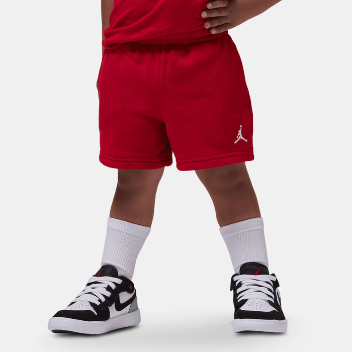 جوردن طقم تيشيرت وشورت بروكلين فليس للأطفال أحمر image number 0