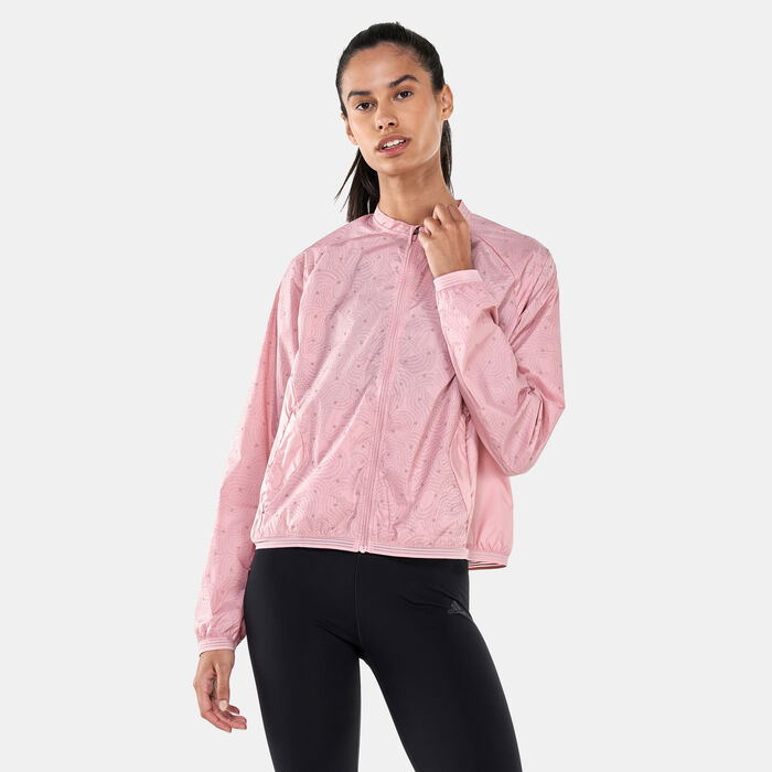 اديداس جاكيت رن فاست راديكالي ريفلكتيف للنساء وردي image number 0