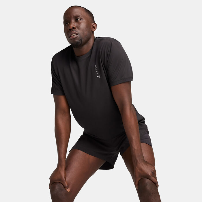 بوما تيشيرت الجري جرافيك للرجال أسود image number 0