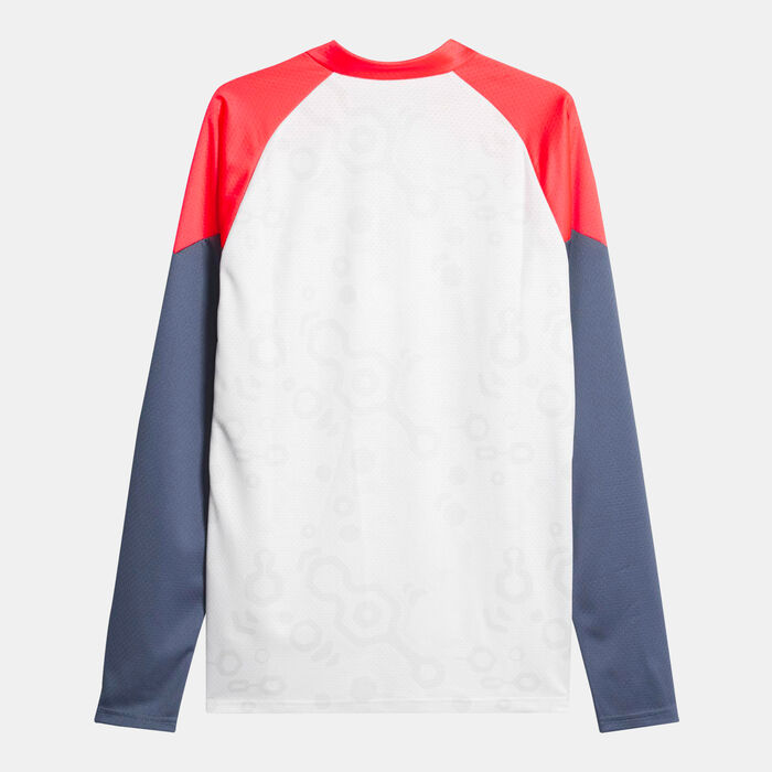 بوما تيشيرت انديفيديوال-كاب فوتبول بربع سحاب للرجال أبيض image number 1