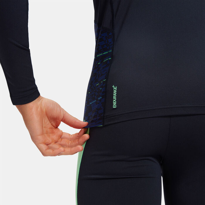 سبيدو تيشيرت راشجارد للسباحة إداند+ سبلايد للرجال أزرق image number 5