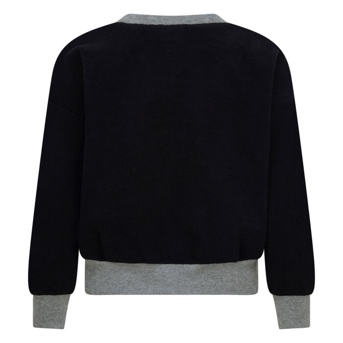 جوردن سويت شيرت فليس للأطفال أسود image number 1