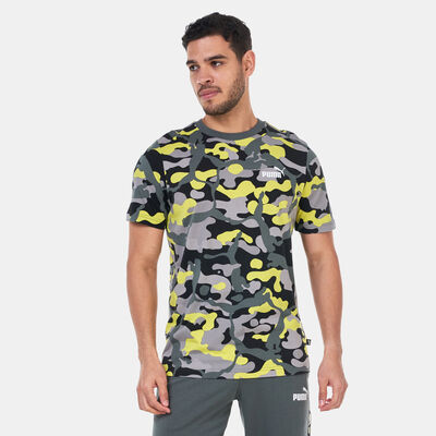 بوما تيشيرت بوما ESS+ كامو اولوفر برينت للرجال أصفر