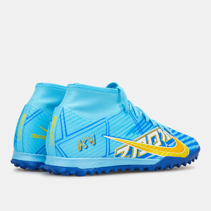 نايكي حذاء ميركوريال زووم سوبرفلاي 9 أكاديمي KM لملاعب العشب الصناعي للرجال أزرق image number 2