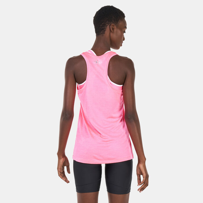 اندر ارمر تيشيرت التمرين UA تك تانك للنساء وردي image number 1