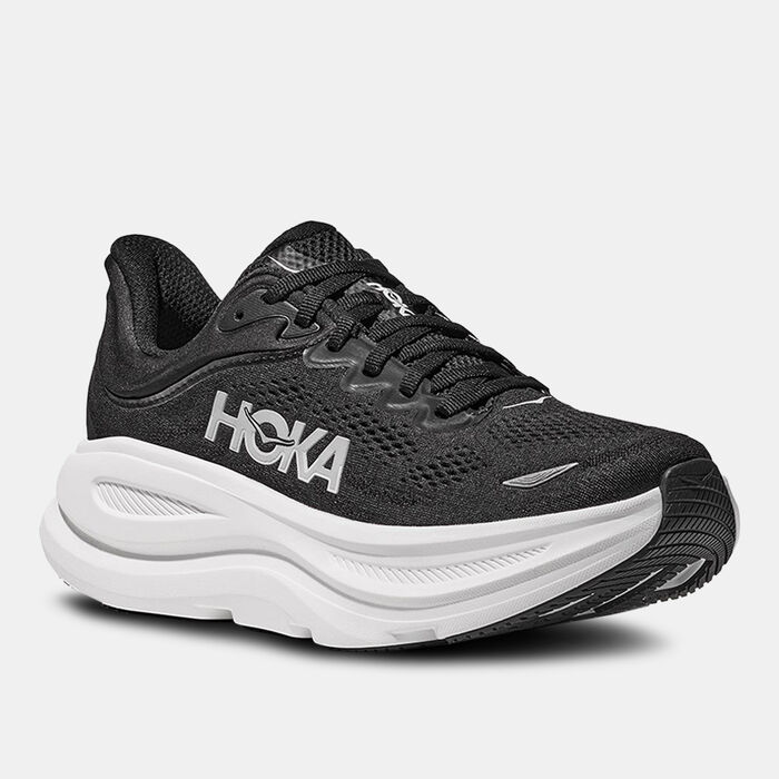 هوكا حذاء الجري بوندي 9 للرجال أسود image number 1