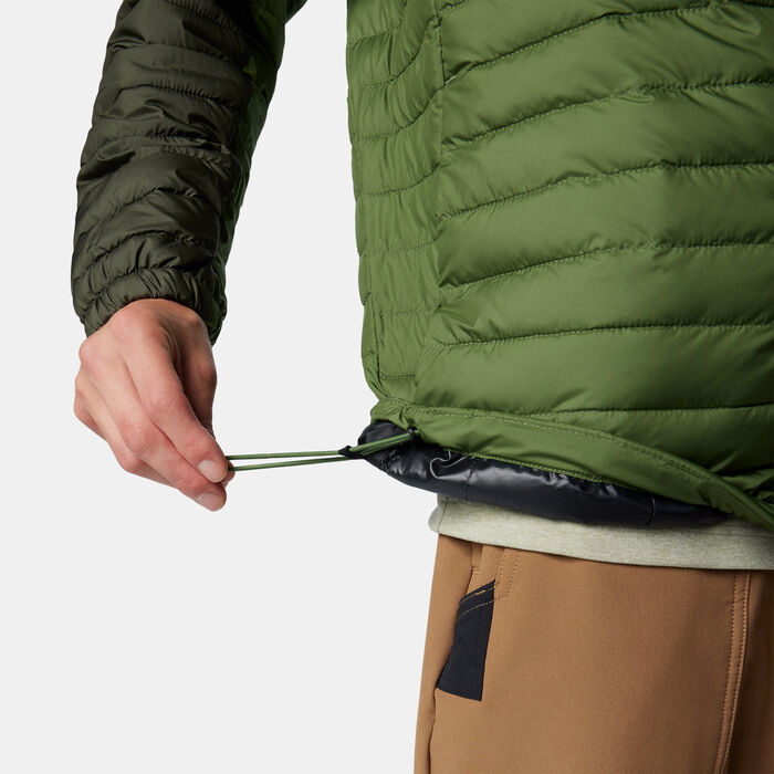كولومبيا جاكيت سيلفر فولز II هوديد للرجال أخضر image number 3