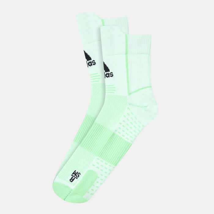 اديداس جوارب اديزيرو الترالايت كوارتر بيرفورمانس رننج للرجال أخضر image number 0