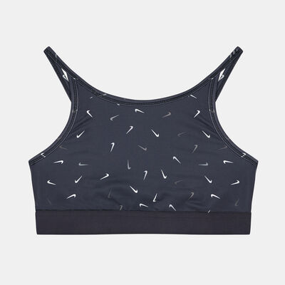 نايكي صدرية رياضية دراي-فت تروفي بدعم متوسط للاطفال الكبار أسود