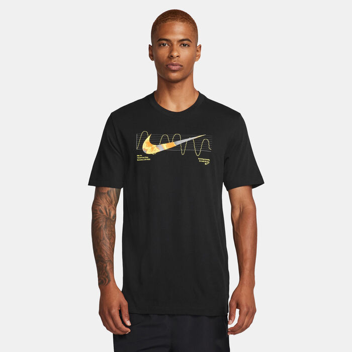 نايكي تيشيرت الجري دراي-فت للرجال أسود image number 0