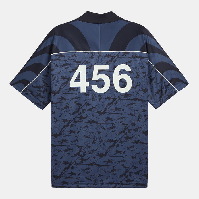 بوما تيشيرت سكويد جيم فوتبول جرافيك للرجال أزرق image number 5