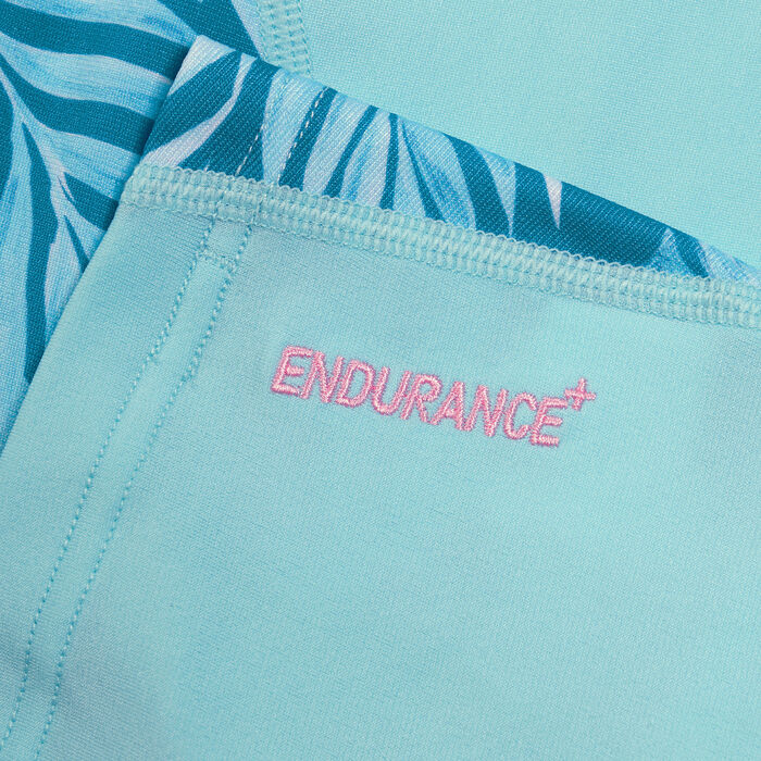 سبيدو تيشيرت السباحة راشجارد جرافيك برينتد بأكمام طويلة للنساء أزرق image number 5