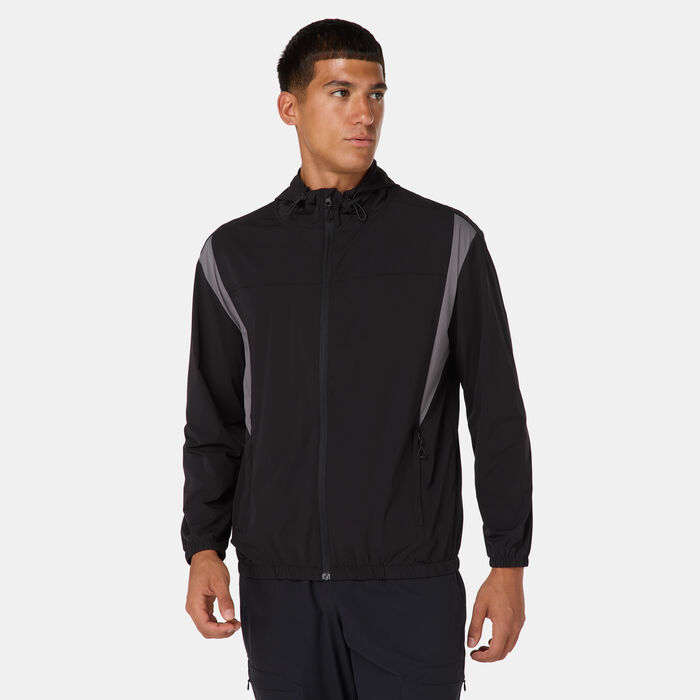 سن اند ساند سبورتس جاكيت وندبريكر للرجال أسود image number 0
