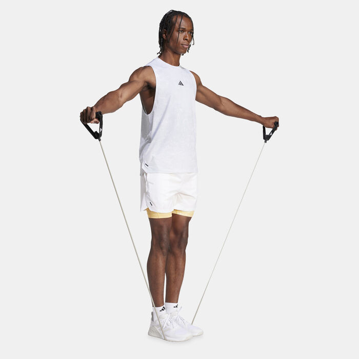 اديداس تيشيرت التمرين باور تانك للرجال أبيض image number 2