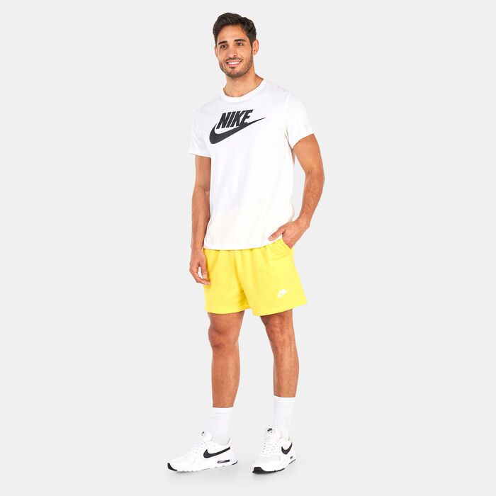 نايكي شورت كلوب فليس فلو للرجال أصفر image number 2